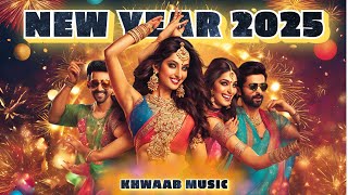 KHWAAB MUSIC  NEW YEAR PARTY MIX 2025  NONSTOP PARTYMIX  BOLLYWOOD PUNJABI ENGLISH REMIX SONG [upl. by Hoehne]