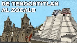 De Tenochtitlan al ZÓCALO  En 47 MINUTOS [upl. by Ecinaj16]