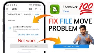 Zarchiver Cant Use This Folder  Zarchiver Obb File Problem  Zarchiver Android Access Restriction [upl. by Engis]