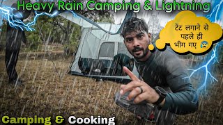 Heavy Rain Camping In Extreme Weather  Rain Camping In Uttarakhand vlog [upl. by Gnouhc928]