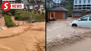 31 housed at relief centre following floods landslides in Cameron Highlands [upl. by Burgener]