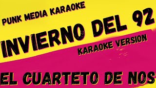 EL CUARTETO DE NOS ✴ INVIERNO DEL 92 ✴ KARAOKE INSTRUMENTAL PMK [upl. by Durning967]