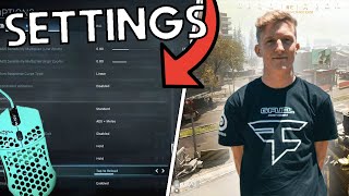 Tfue’s NEW Warzone Settings BEST Sensitivity and Graphics [upl. by Samuelson]