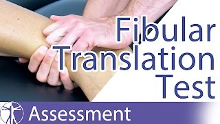 The Fibular Translation Test  Syndesmosis Injuries [upl. by Grounds]