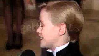 Macaulay Culkin Interview Golden Globes Awards 1991 [upl. by Yauq]