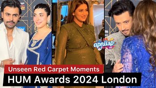 Hum Awards 2024 London Red Carpet with Hiba Bukhari Urwa Farhan Saeed Atif Aslam Ramsha Khan [upl. by Luane]