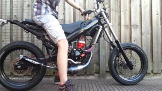 Derbi Senda Project Airsal Xtrem 88cc first start [upl. by Naesyar210]