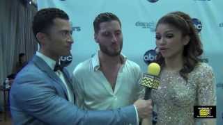 Val Chmerkovskiy amp Zendaya on Dress Rehearsal Injury [upl. by Balling]