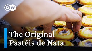 The Only Truly Original Pastéis de Nata  Pastéis de Belém From Lisbon Portugal [upl. by Ahtabbat]