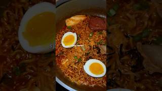 HIGHLY REQUESTED UPDATED BULDAK RAMEN RECIPE 🍜❤️‍🔥🫡✨ buldakramenrecipe viralramen spicyramen [upl. by Homovec]