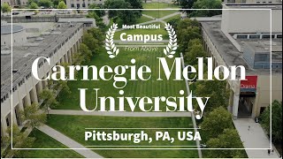 USA🇺🇸 Carnegie Mellon University The Most Beautiful Campus Tour l 4K Drone [upl. by Eudocia]