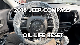 2018 Jeep Compass…HOW TO RESET OIL LIFE [upl. by Duer]