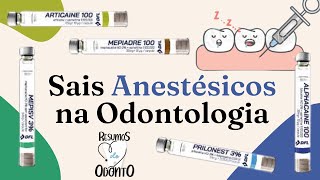 ANESTESIAS NA ODONTOLOGIA  RESUMOS DE ODONTO [upl. by Eemia]