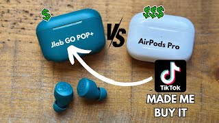 TikTok Made Me Buy It  Jlab Go POP vs Airpods Pro [upl. by Imogene406]