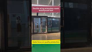 Double wing extension room waterproof test results show [upl. by Abas]