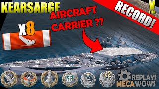 AIRCRAFT CARRIER Kearsarge 8 Kills amp 407k Damage  World of Warships Gameplay 4k [upl. by Laval]