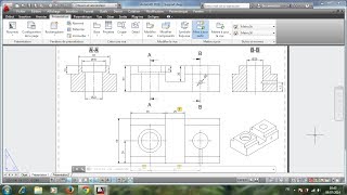 Mise en Plan sur AutoCAD dune Pièce 3D à partir Espace dObjetORIYANE [upl. by Engelbert]