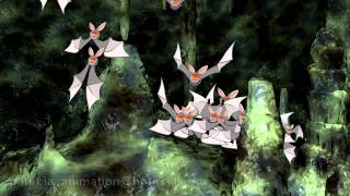 Anime Studio Pro Bats coming out form a cave [upl. by Amairam]