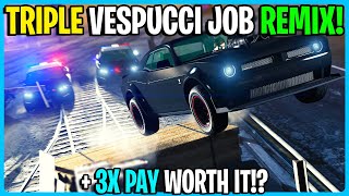 3X Vespucci Job Remix  Adversary Mode Mondays GTA 5 Online [upl. by Haeel887]