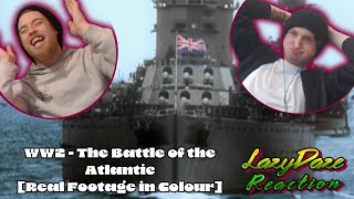 HISTORY FANS REACT TO WW2  THE BATTLE OF THE ATLANTIC REAL FOOTAGE IN COLOUR [upl. by Gracye]