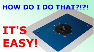 How To Install Router Plate In Table [upl. by Bradlee]