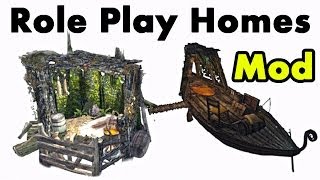 Skyrim Home Mod Riften Raft  Shack for Role Play [upl. by Anerehs]