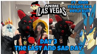 Anime Las Vegas Day 3  the last and sad day  Ft Eren Yeager aka Denji kun [upl. by Aizitel]