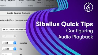 Sibelius Quick Tips Configuring Audio Playback [upl. by Irak]