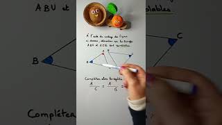 Triangles semblables  trouver les côtés homologues [upl. by Hays215]