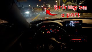 POV STAGE 2 BMW 435XI DRIVING IN LONG ISLAND PORT [upl. by Drauode761]