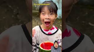 Cara MiNuM SeMaNgKa PRakTiS ⁉️ watermelon funny memes fruit mukbang shorts funny [upl. by Elsi]