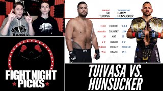 UFC Fight Night Tai Tuivasa vs Harry Hunsucker Prediction [upl. by Chavey]