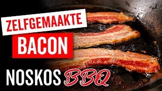 Zo maak je je eigen bacon gerookt ontbijtspek op de BBQ [upl. by Madox474]