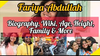 Faria Abdullah Biography Wiki Age Height Career Family Awards and More Jathi Rathnalu Actress [upl. by Toft979]