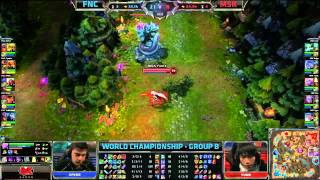 FNC vs MSK  Fnatic vs Mineski Worlds 2013 Day 6 Group B  Season 3 Championship S3 D6G3 VOD [upl. by Lebisor]