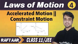 Laws of Motion 04  Accelerated Motion  Constraint Motion  Class 11JEE  RAFTAAR [upl. by Yuht]