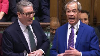 Farage shouted down as he CALLS OUT Labour’s ‘RUDE’ Trump remarks [upl. by Meesak]