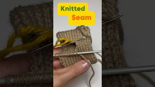 Knitted invisible seam loop in loop along the front loops [upl. by Mose]