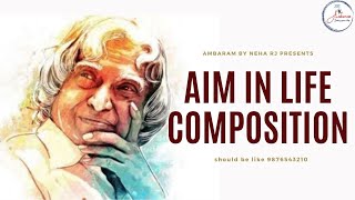 Aim in life Composition  Our Aim in Life should be  9876543210 [upl. by Ahsed997]