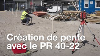 Comment créer une pente avec le laser rotatif PR 4022 [upl. by Della540]