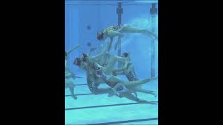 Chinas Artistic Swimming Free Routine 🥈 FULL LENGTH shorts olympic [upl. by Hedley]