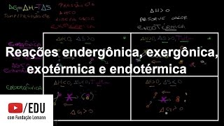 Reações endergônica exergônica exotérmica e endotérmica  Biologia  Khan Academy [upl. by Rosenkranz]