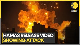 IsraelPalestine war Hamas release video showing attack on Israeli tank in Gaza  WION [upl. by Noived]