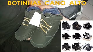 UNBOXING Sapabinho Botinha Cano Alto Bebê Infantil Vários Modelos e Tamahos ALIEXPRESS [upl. by Shulock]