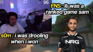 FNS reacts to s0m drooling after he won their LOTUS GAME [upl. by Lennon944]