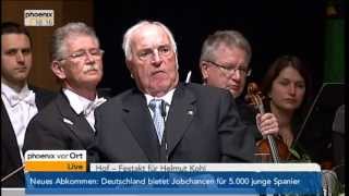 Festakt für Helmut Kohl  VOR ORT vom 21052013 [upl. by Cooke]