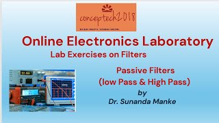 Online Electronics Laboratory  Passive Filter high Pass amp low Pass Filter [upl. by Rauch]