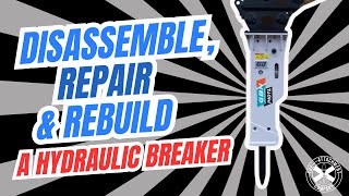 How to repair and reseal a hydraulic breaker attachments  GB Hammer  The Attachment Company [upl. by Judenberg]