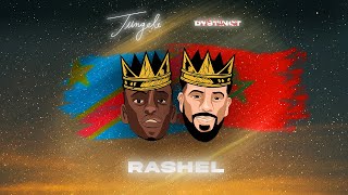 Jungeli ft DYSTINCT  Rashel Lyrics Video [upl. by Solotsopa]