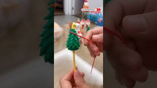 🎄 Magical Christmas Tree Sculpting clay clayart diy sculpting xmas merrychristmas christmas [upl. by Snahc367]